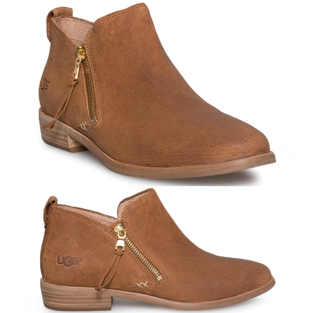 Ugg Glee dark chestnut booties